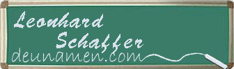 Leonhard Schaffer Visitenkarte